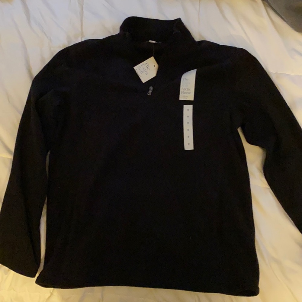Black fleece sweater